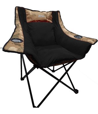 Gray Wolf Comfort Katlanır Kolçaklı Siyah Yetişkin Tekli Kamp Sandalyesi