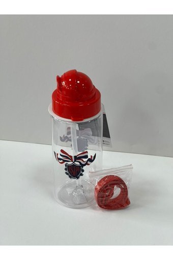Polo Maximilyana Pipetli Kırmızı Plastik Spor Yetişkin Matara 400 ml