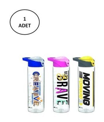 Gıpta Sports 7520 Çok Renkli Tritan Spor Yetişkin Matara 630 ml