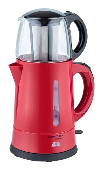 Awox Teaplus Cam Demlikli 2000 W Plastik Gövdeli Çay Makinesi