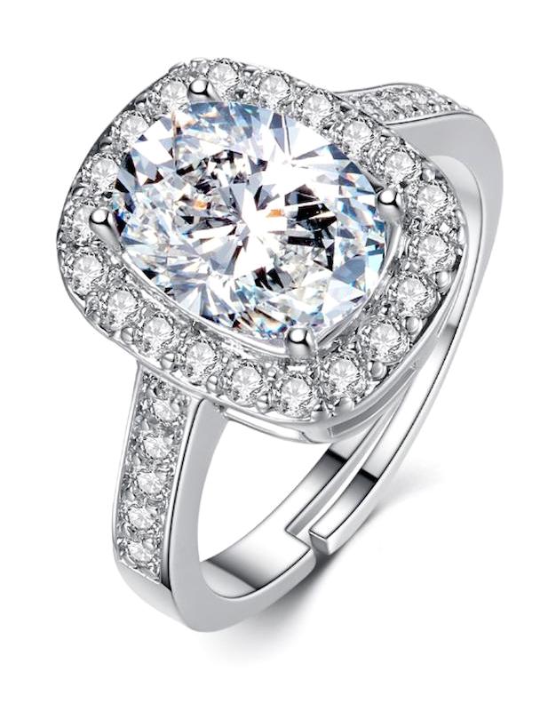 Chavin Jewelry Çok Renkli Ayarlanabilir Tekli Rodyum Yüzük