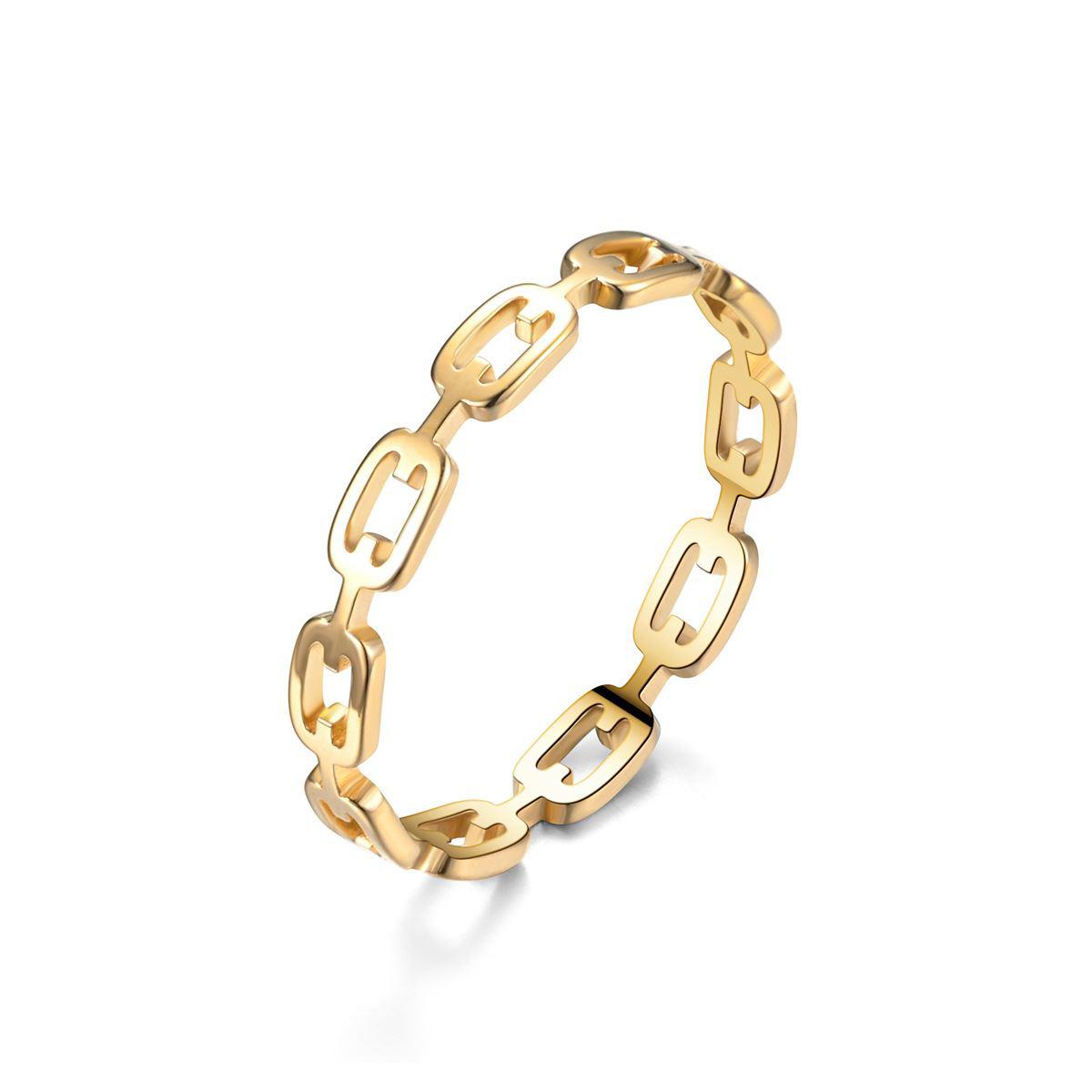 Chavin Jewelry İnci Taşlı Tekli Çelik Yüzük