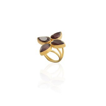 Kadir Jewelry Bordo Tekli Pirinç Yüzük