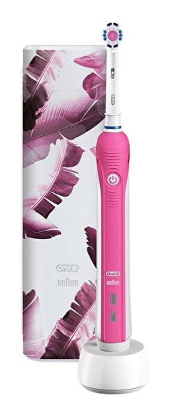 Oral-b Pro 750 Işıklı Kapaklı Orta Şarjlı Yetişkin Diş Fırçası Pembe