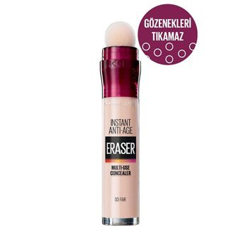 Maybelline Instant Age 03 Fair Nemlendiricili Göz Altı ve Yüz Likit Silgi Kapatıcı