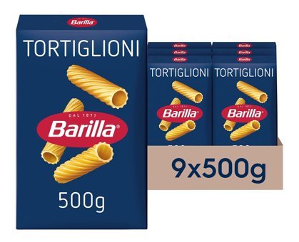 Barilla Tortiglioni Makarna 9x500 gr