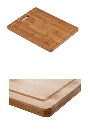 Bambu Bambu Küçük Kahverengi Tekli Kesme Tahtası