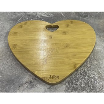Mien Bambu Küçük Kahverengi Tekli Kesme Tahtası