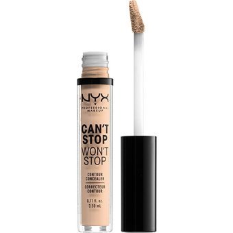 Nyx Stop Won'T Stop Vanilla Göz Altı ve Yüz Likit Fırça Kapatıcı