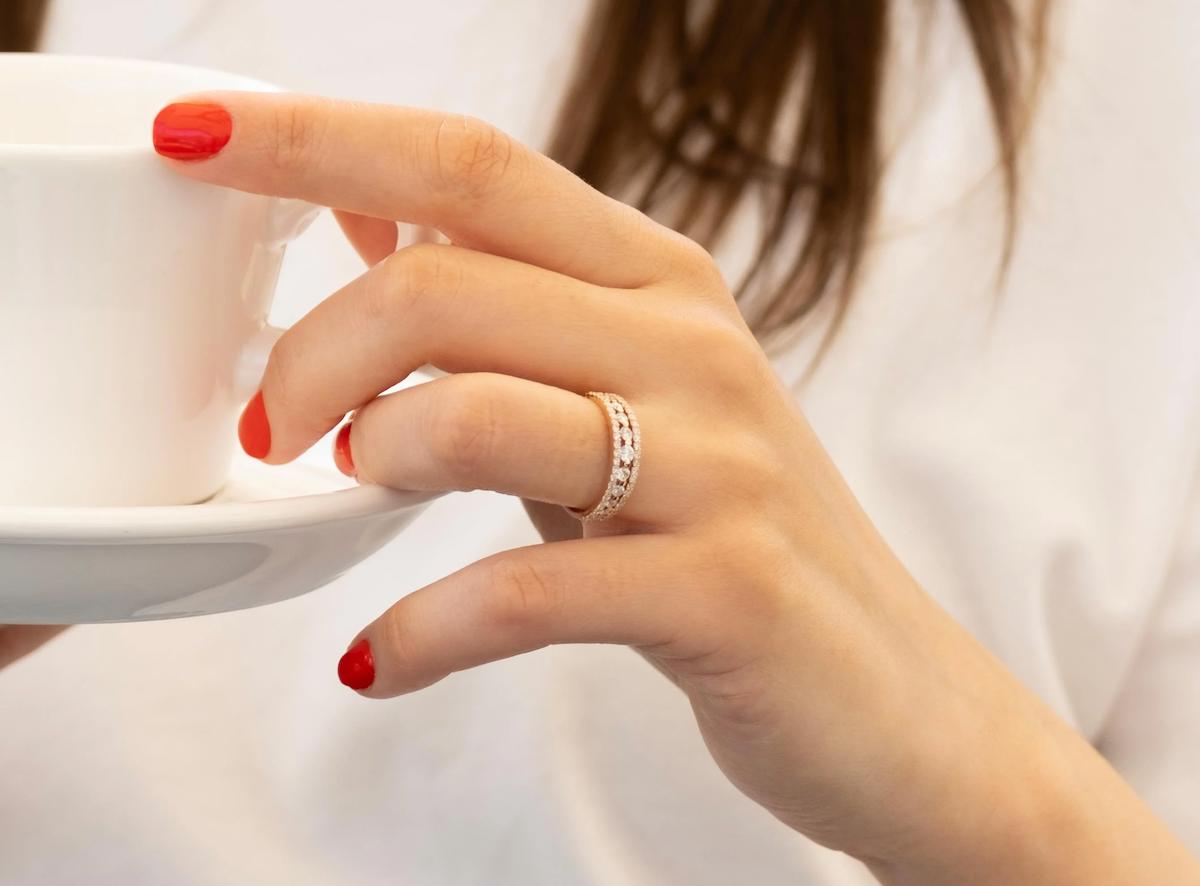 Safir Kuyumculuk 0.74 Karat Yuvarlak Parlak Sertifikalı Beyaz Pırlanta Yüzük