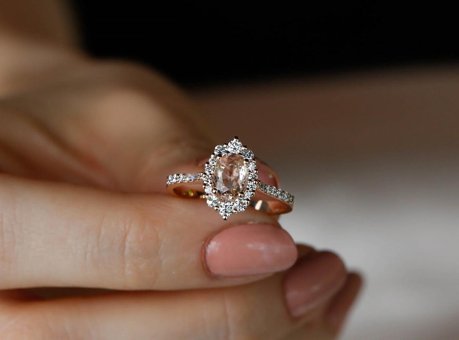 Safir Kuyumculuk 0.45 Karat Oval Damla Sertifikalı Beyaz-Sarı Pırlanta Yüzük