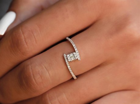Safir Kuyumculuk 0.17 Karat Sertifikalı Beyaz Pırlanta Yüzük