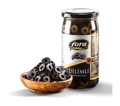Fora Az Tuzlu Sele Dilimli Siyah Zeytin Kavanoz 160 gr