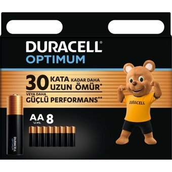Duracell LR6 1.5 V Alkalin AA Pil 8'li