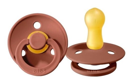 Bibs 6-18 Ay Ortodontik Kiraz Uçlu Kauçuk Emzik Kahverengi
