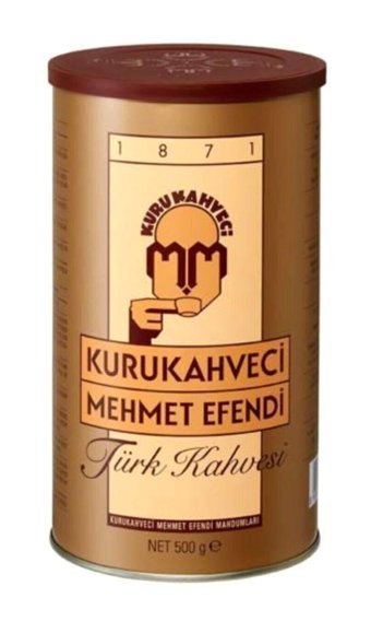 Kurukahveci Mehmet Efendi Teneke Ambalaj Sade Orta Kavrulmuş Türk Kahvesi 500 gr