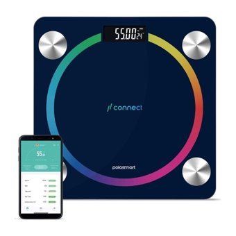 Polosmart PSC45 Yağ Ölçer Vücut Analizi Yapan Bluetoothlu Kas Ölçen Şarjlı Cam Dijital Akıllı Tartı