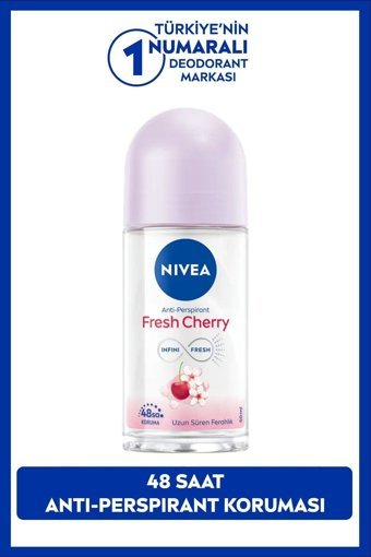 Nivea Fresh Cherry Ter Önleyici Antiperspirant Roll-On Kadın Deodorant 50 ml