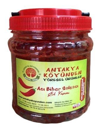 Antakya Köyünden Ev Yapımı Organik Hatay Acı Biber Salçası 1 kg