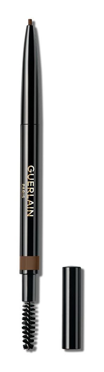 Guerlain Dark Brown 04 Asansörlü Çift Taraflı Fırçalı Suya Dayanıklı Kaş Kalemi Kahverengi