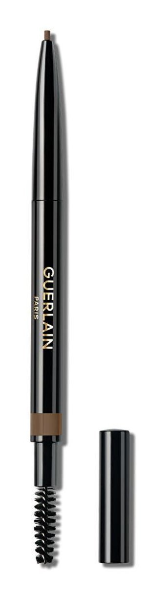 Guerlain Medium Brown 03 Asansörlü Çift Taraflı Fırçalı Suya Dayanıklı Kaş Kalemi Kahverengi