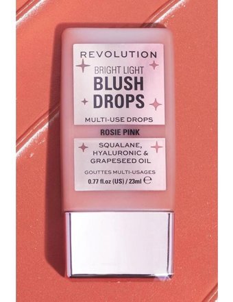 Revolution Bright Light Blush Drops Rosie Pink Parlak Krem Allık