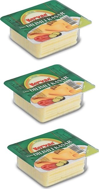 Kervan Dilimli Kaşar Peynir 3x225 gr