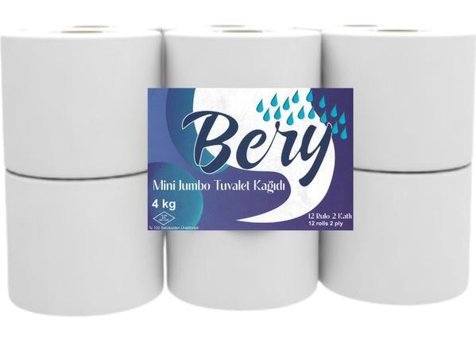 Bery 2 Katlı 12'li Jumbo Tuvalet Kağıdı