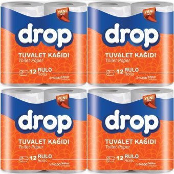 Drop 2 Katlı 4x12'li Tuvalet Kağıdı