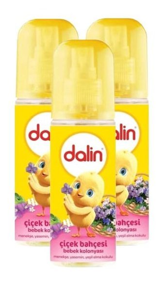 Dalin Çiçek Bahçesi Sprey Bebek Kolonyası 3x150 ml