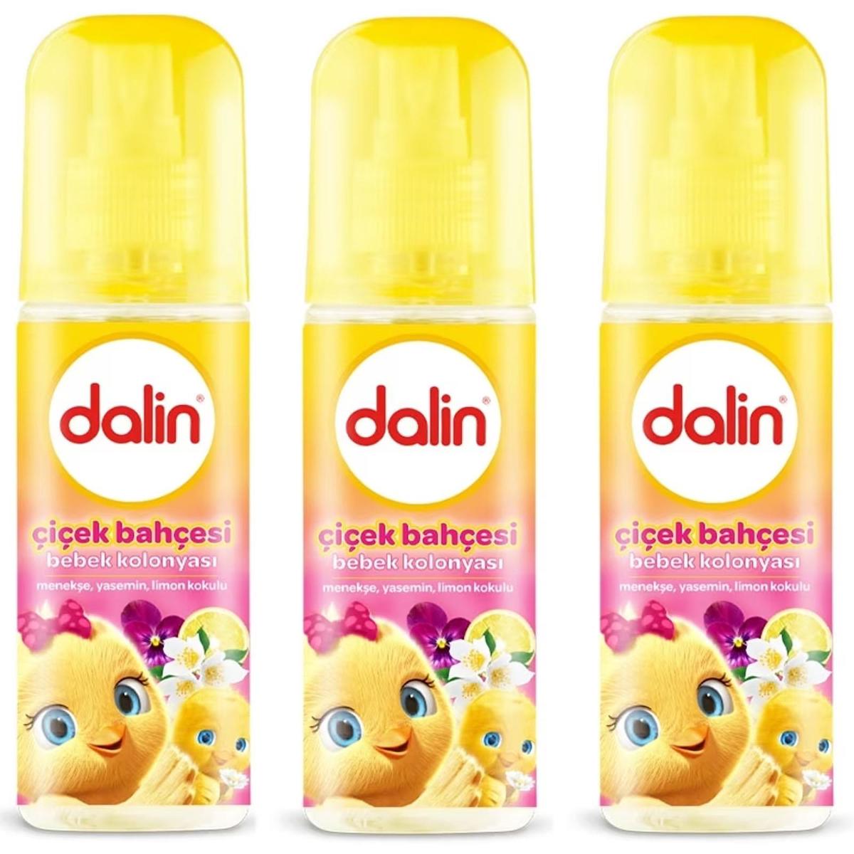 Dalin Çiçek Bahçesi Sprey Bebek Kolonyası 3x150 ml