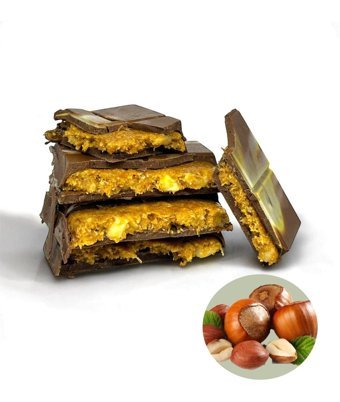 Honey Fındık Kremalı Kadayıf Dolgulu Sütlü Dubai Çikolatası 200 gr
