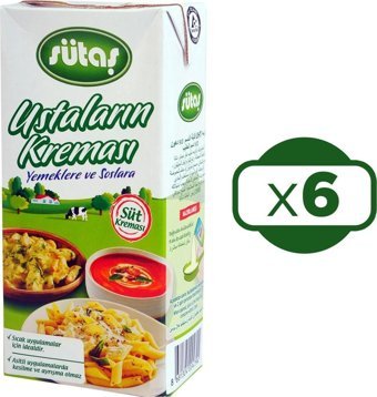 Sütaş Ustaların Yemeklik Krema 6x1 lt