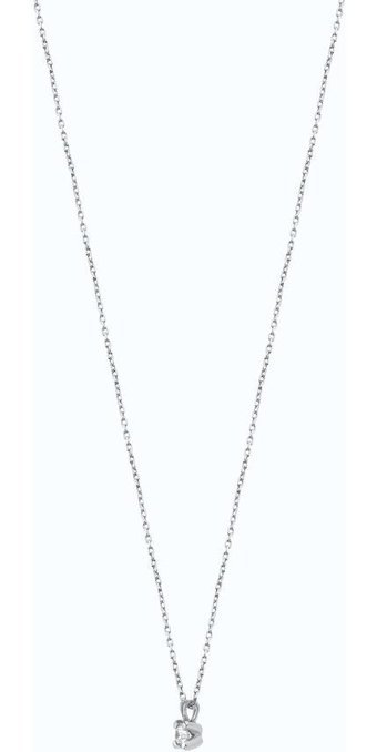 Altınbaş 0.10 Karat Yuvarlak Kesim 8 Ayar Altın Tektaş Int288 Pırlanta Kolye 40 Cm