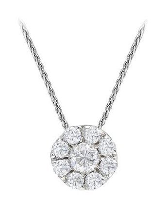 Sirius Pırlanta 0.30 Karat Yuvarlak Kesim 8 Ayar Altın Pırlanta Kolye 42 Cm