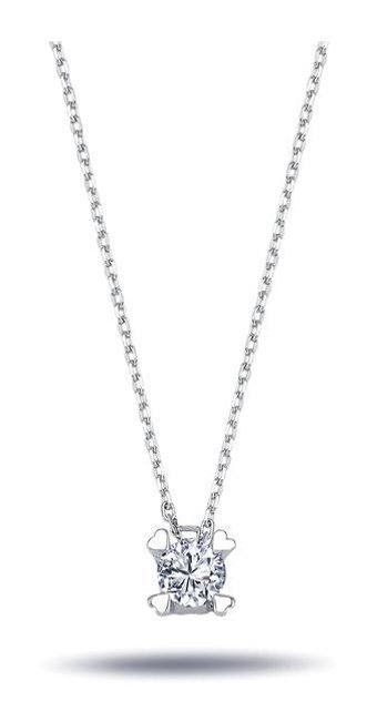 Lova Pırlanta 0.32 Karat Yuvarlak Kesim Altın Tektaş 2040031 Pırlanta Kolye 42 Cm