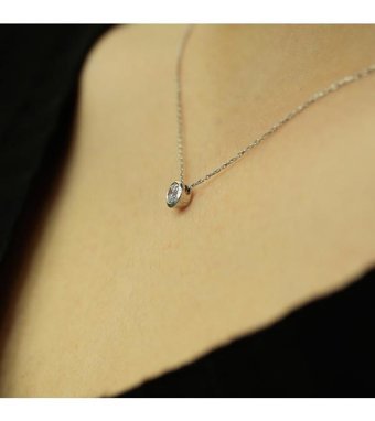 Lova Pırlanta 0.20 Karat Yuvarlak Kesim 14 Ayar Altın Tektaş 2040020 Pırlanta Kolye 42 Cm