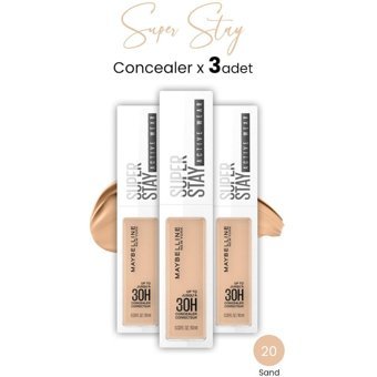 Maybelline Superstay Active Wear 20 Sand Nemlendiricili Göz Altı ve Yüz Likit Fırça Kapatıcı