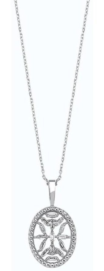 Altınbaş 0.14 Karat Yuvarlak Kesim Sertifikalı 14 Ayar Altın Mdd045 Pırlanta Kolye 40 Cm