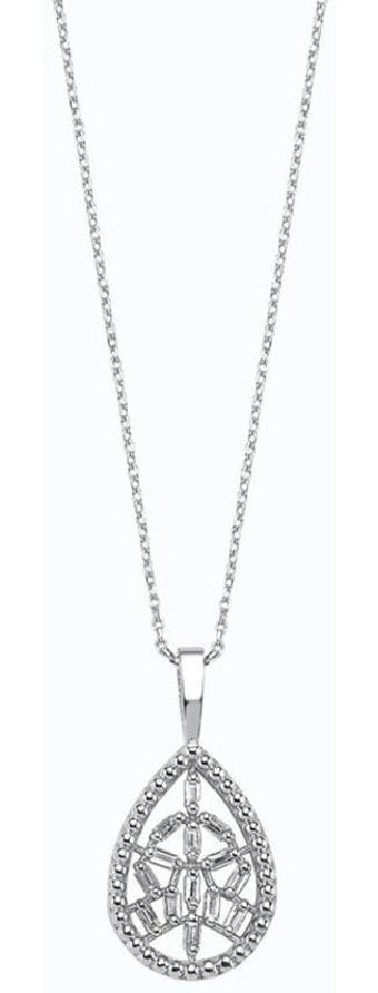 Altınbaş 0.14 Karat Yuvarlak Kesim Sertifikalı 14 Ayar Altın Mdd042 Pırlanta Kolye 40 Cm