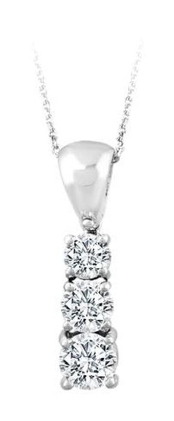 Sirius Pırlanta 0.92 Karat Yuvarlak Kesim 14 Ayar Altın Pırlanta Kolye 42 Cm