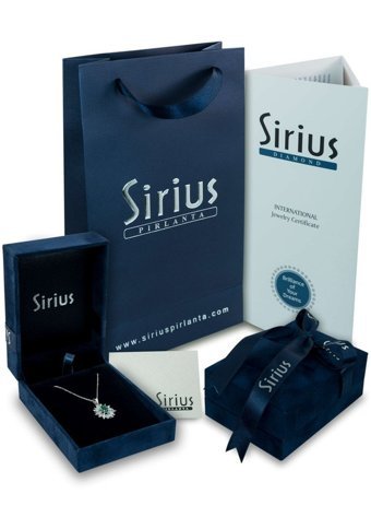 Sirius Pırlanta 0.40 Karat Yuvarlak Kesim 8 Ayar Altın Tektaş Pırlanta Kolye 42 Cm