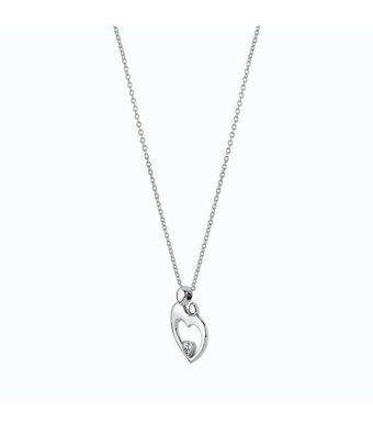 Altınbaş 0.03 Karat Yuvarlak Kesim 8 Ayar Altın Anne-Çocuk Pırlanta Kolye 40 Cm