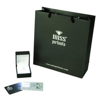 Miss Pırlanta 0.12 Karat Yuvarlak Kesim 18 Ayar Altın Tektaş Pırlanta Kolye