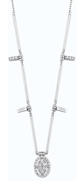 Altınbaş Yuvarlak Kesim Sertifikalı 14 Ayar Altın Muf027 Pırlanta Kolye 40 Cm