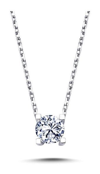 Lova Pırlanta 0.28 Karat Yuvarlak Kesim 14 Ayar Altın Tektaş 2030014 Pırlanta Kolye 42 Cm