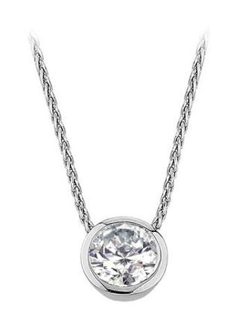 Sirius Pırlanta 0.57 Karat Yuvarlak Kesim 14 Ayar Altın Tektaş Pırlanta Kolye 42 Cm
