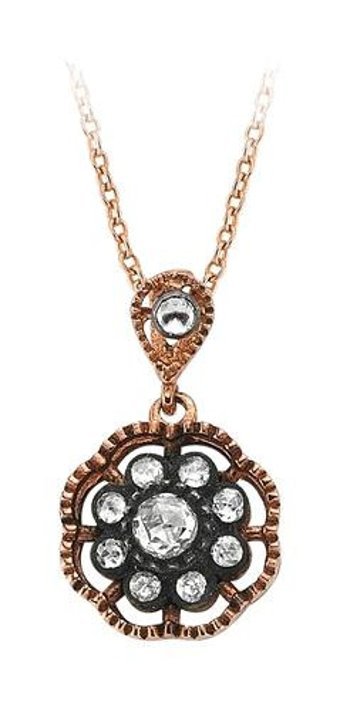 Sirius Pırlanta 0.33 Karat Yuvarlak Kesim Beyaz Taşlı Altın Elmas Kolye 42 cm