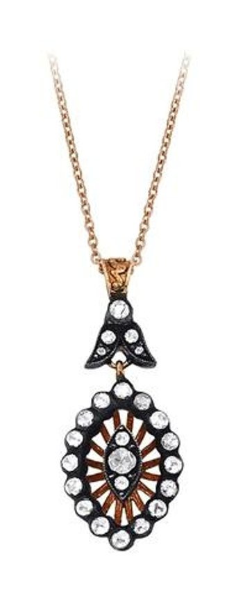 Sirius Pırlanta 0.44 Karat Yuvarlak Kesim Beyaz Taşlı Altın Elmas Kolye 42 cm