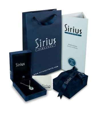 Sirius Pırlanta 0.3 Karat Yuvarlak Kesim Beyaz Taşlı Altın Elmas Kolye 42 cm